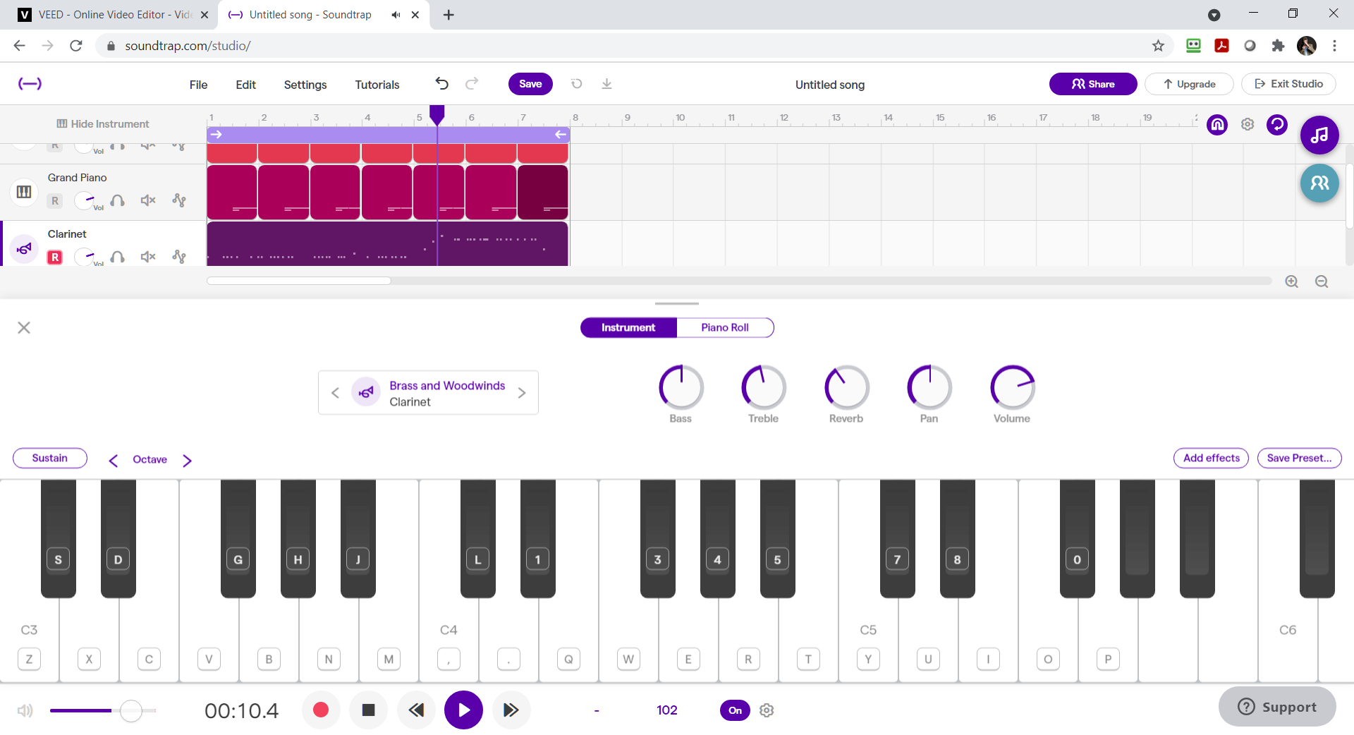 Create Music with Soundtrap's Online Piano