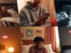 young adults on bed