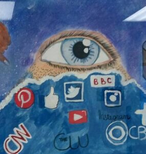 media eye social media platforms and a observing eye
