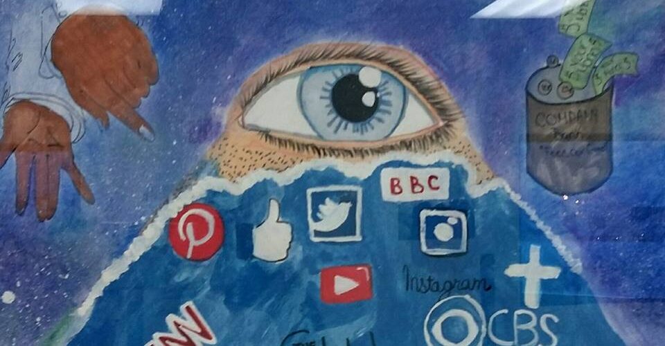 media eye social media platforms and a observing eye