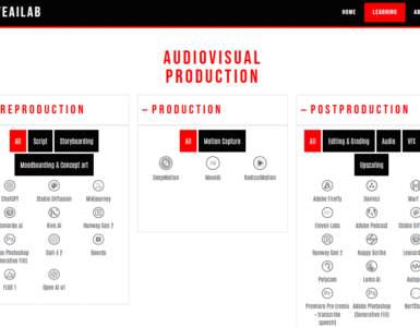 CREATIVEAILAB – Learning Page: tools and resources for AI supported AV production
