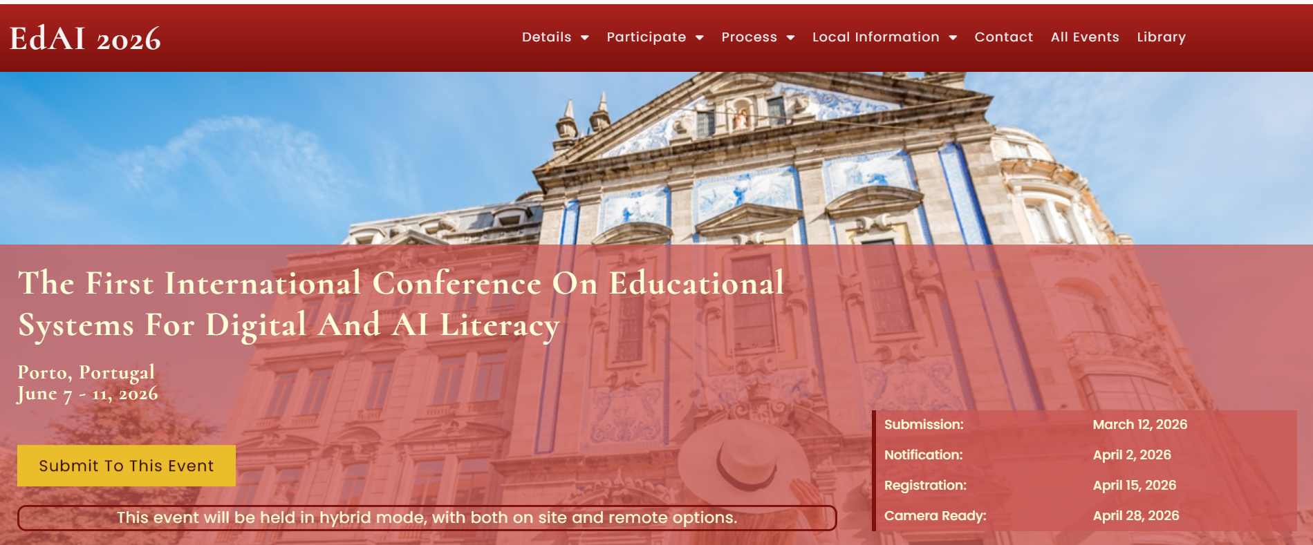 EdAI 2026 – International Conference on Educational Systems for Digital ...