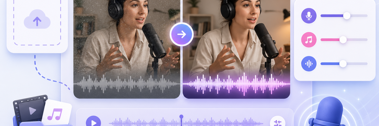 Clean up audio with Enhance Speech
