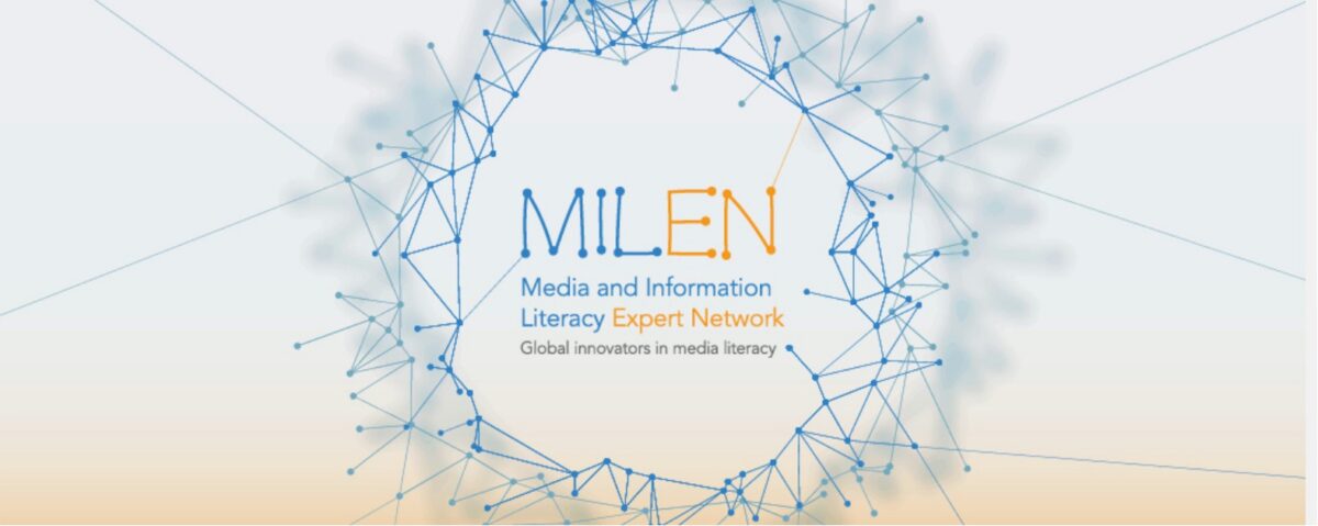 MILEN logo with text Media and Information Literacy Expert Network and Global innovators in media literacy