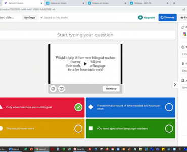 Kahoot! and Vimeo