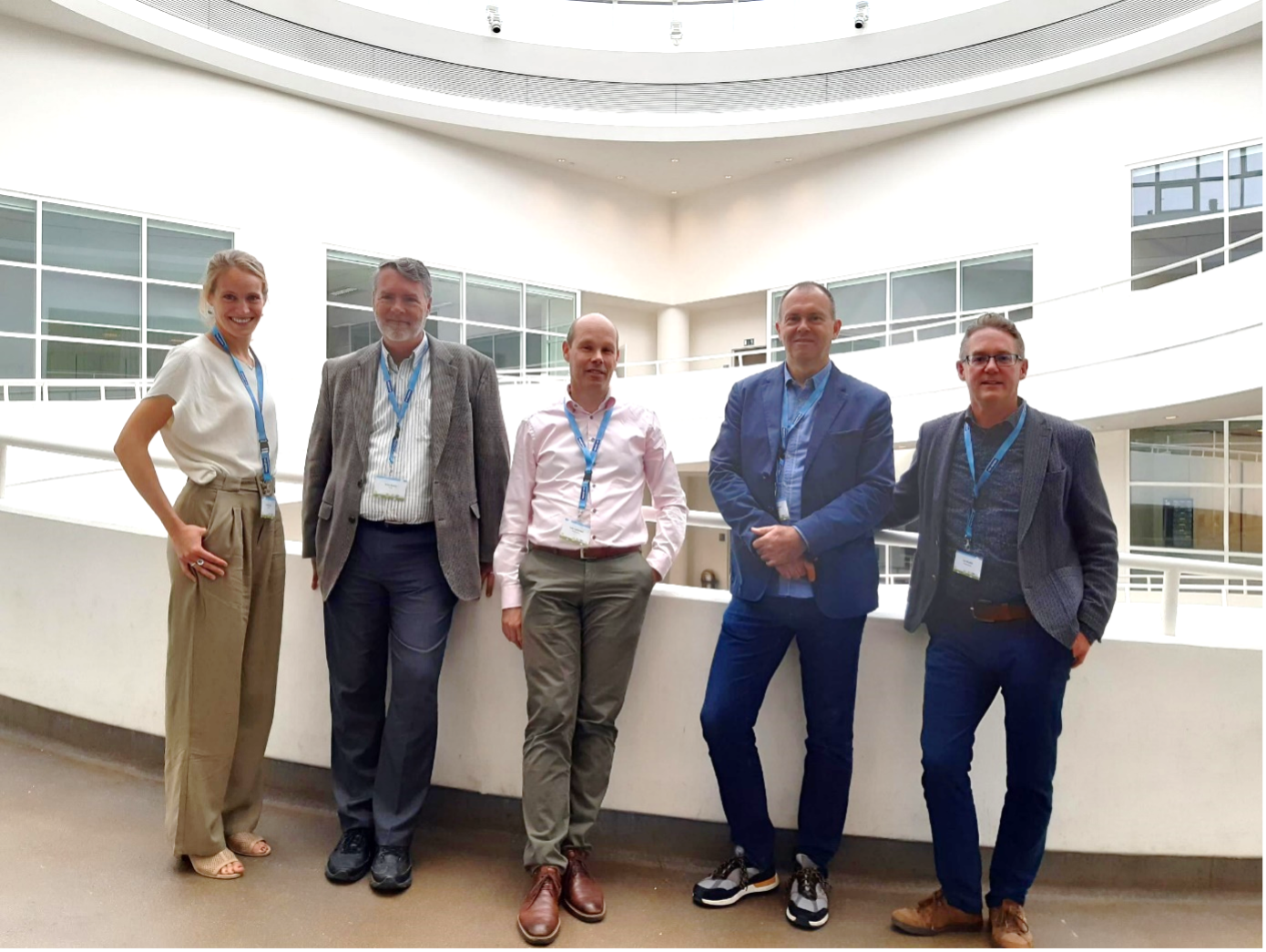 Annelies Raes, Brian Beatty, Jelle Scheurleer, James Rutherford and Zac Woolfitt