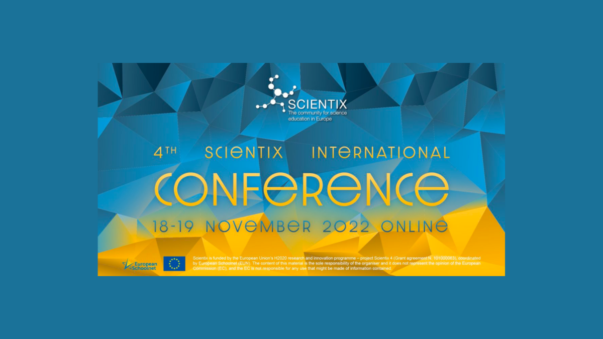 4th Scientix International Conference banner with date 18-19 November 2022 Online and Scientix logo