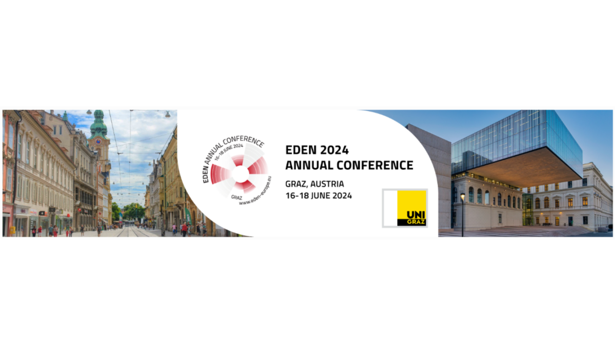 EDEN 2024 Annual Conference banner with cityscapes of Graz, Austria and event details