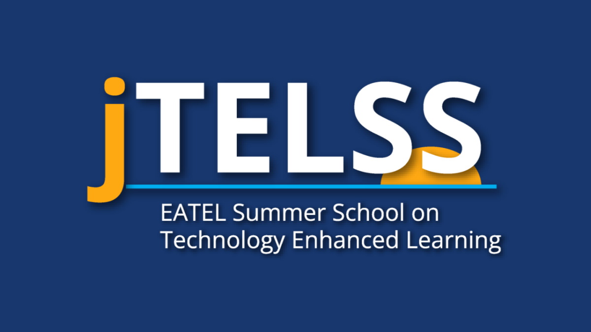 Logo of jTELSS, EATEL Summer School on Technology Enhanced Learning, with a sunrise graphic