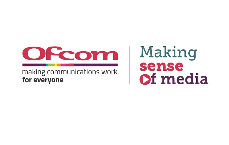 Ofcom logo with text "making communications work for everyone" next to "Making sense Of media" logo.